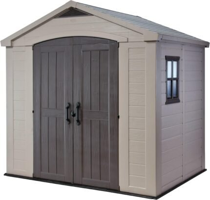 Factor 8x6 Storage Shed - Brown
