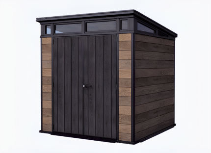 Signature 7x7 Storage Shed - Walnut Brown